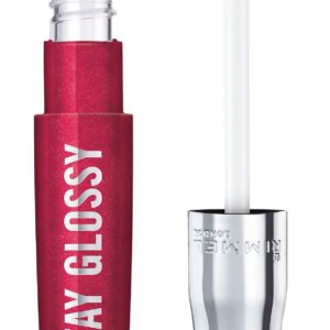 Rimmel Stay Glossy Lip Gloss – Non-Sticky and Lightweight Formula for Lip Color and Shine – 490 Grind Time, .18oz