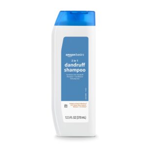 Amazon Basics 2-in-1 Dandruff Shampoo & Conditioner, Gentle and pH Balanced, 14.2 Fluid Ounces, 1-Pack (Previously Solimo)