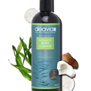Aleavia Body Cleanse – Organic & All-Natural Prebiotic Body Wash – Fragrance-free and Sulfate-Free Enzymatic Body Cleanser – 16 Oz.
