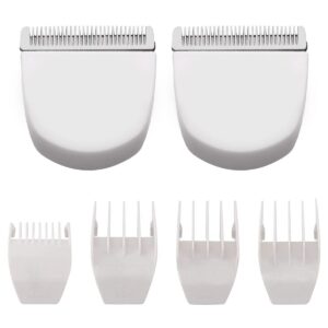 DODAER 2 Pack White Professional Peanut Clipper/Trimmer Snap On Replacement Blades #2068-300-Fits Compatible with Professional Peanut Hair Clipper