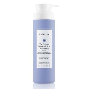 Naturium The Booster Hyaluronic Acid Body Wash, Hydrating & Moisturizing plus Minimizes Dryness, with Glycerin & Vitamin B5, 16.9 oz