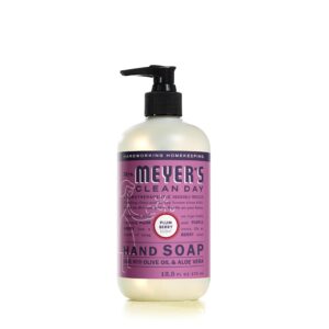 MRS. MEYER’S CLEAN DAY Liquid Hand Soap, Cruelty Free and Biodegradable Hand Wash Formula Made with Essential Oils, Plum Berry Scent, 12.5 oz – Pack of 6