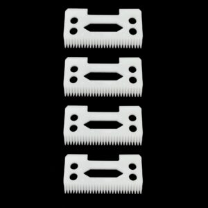 Alaigo 4PCS Clipper Ceramic Cutter Blade Magic Clip 2 Holes Ceramic Blades 28 Teeth for WAHL Professional WAHL 5-Star 5 Star Senior, Magic Clip WAHL STERLIN (Package of 4)