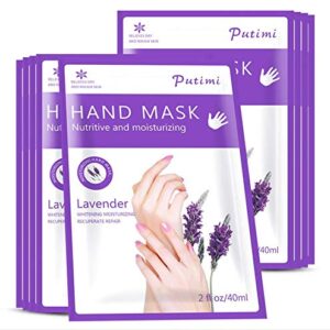 Hand Mask> Hand Peel Mask 5 Pack> Moisturizing Gloves> Hand Treatment Mask> Moisture Enhancing Gloves for Dry Hands> Moisturizes Rough Skin for Women or Men1