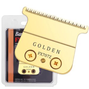 FX707Z Replacement DLC 2.0 Blades Compatible with Bab-yli-ss PRO FX787 & FX726 Trimmers, for Outlining Hair Trimmers, Gold