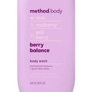 Method Body Wash, Berry Balance, Paraben and Phthalate Free, 18 oz (Pack of 1)