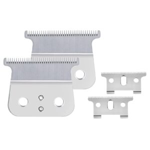 2 Pack T Outliner Replacement Blades Compatible With Andis T Outliner Replacement Blades, G, Go, Gto, Gtx, Headliner Ls2, Ls3 Replacement-Silver