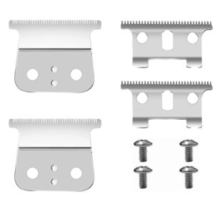 2 Pack T Blades fits for G, GO, GTO, GTX, Headliner LS2, LS3 Replacement,clipper blades,Already assembled（Silver）