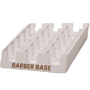 The Barber Base 15 Slot Clipper Blade Tray (White)