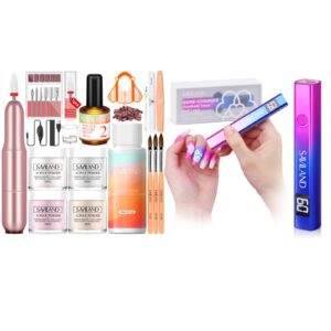 SAVILAND Acrylic Nail Kit with U V Light