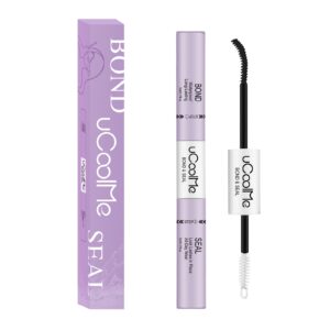 UCOOLME Lash Bond and Seal Waterproof for Eyelash Extensions Lash Cluster Glue 150Hours Long-Lasting,Non-Irritating, 2-in-1 lash Glue for Eyelash Clusters DIY Lash Extensions at Home(Black Bond,10ML)
