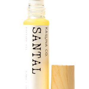 Santal Perfume Roll On with Pure Organic Jojoba Oil, Alcohol Free, Eau de Toilette, Made in California 33