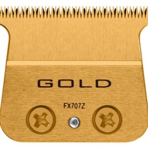 FX707Z Replacement Blades for All BaBylissPRO FX787 & FX726 Trimmers, DLC Replacement Blades Compatible with BaByliss Trimmer Blades, Gold