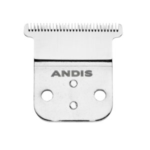 Andis Carbon Stainless-Steel Deep-Tooth Replacement T-Blade – for Model D-8, Slim-Line Pro-Li Cord/Cordless Trimmer – Close & Sharp Cutting, Zero-Gapped, Dependable & Long-Life Blade – Silver