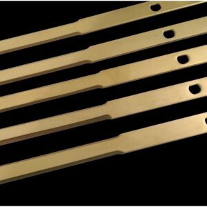 The Clean Cut Bowl Leaf Trimmer 16″ M-6000S Series 10 Pieces Titanium Coated Replacement Razor Stainless Cutting Blade