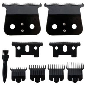Smaeti 2-Pack Repacement Blades Fit for Andis T Outliner Andis GTX Replacement Blade T Liner Clipper – Black