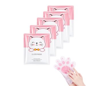 SUMDUINO Cat Claw Hand Mask>Hand Moisturizing Mask Gloves>Gentle Moisturizing Hand Care Mask>Exfoliating Hand Peeling Mask for Dry Hands> Repair Rough Skin for Women (5 pack)