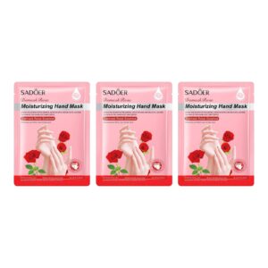 Ysyqkn Set of 3 Hand Mask for Cracked for Men and Women> Goat Milk
