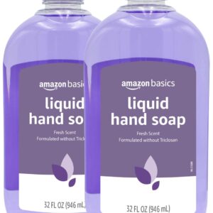 Amazon Basics Original Fresh Liquid Hand Soap, 32 Fl Oz (Pack of 2) (Previously Solimo)