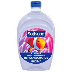 Softsoap Clear Liquid Hand Soap Refill, Refreshing Clean Scent, Aquarium Series – 50 Oz, Pack of 1