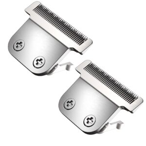 2 Pack T-Blade Detachable 40mm Replacement blades Compatible with Wahl Trimmers 9864/9864SS/9686/9818A/9854L/9876L/9854 etc，Made of Stainless Steel Blades