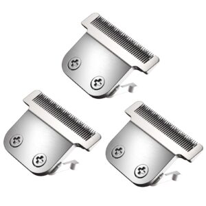 3 Pack T-Blade Detachable 40mm Replacement blades Compatible with Wahl Trimmers 9864/9864SS/9686/9818A/9854L/9876L/9854 etc，Made of Stainless Steel Blades