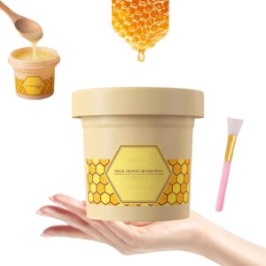 Honey Milk Wax Hand Mask> Hand Peeling Mask for Hand Moisturizing (1pcs)