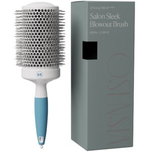 Extra Large Round Hair Brush – Ceramic Round Brush for Precise Styling and Perfect Blowout – Ionic Barrel Brush Lightweight Round Brushes for Blow Drying – Blow Dry Hair Brush(65mm)(not electrical)