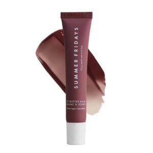 Summer Fridays Tinted Lip Butter Balm – Conditioning Vegan Lip Balm for Instant Moisture, Shine & Hydration – Sheer-Tinted, Soothing Skincare – Brown Sugar (.5 Oz)