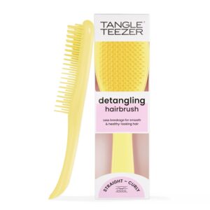 Tangle Teezer Ultimate Detangler Hairbrush for Wet & Dry Hair, Eliminates Knots & Reduces Breakage for All Hair Types, Hyper Yellow