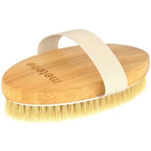 Metene Dry Brushing Body Brush, Exfoliating Body Scrubbers, Natural Bristles for Dry Skin, Improve Circulation, Stop Ingrown Hairs, Reduce Acne and Cellulite
