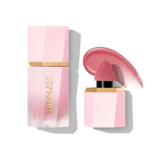 SHEGLAM Color Bloom Dayglow Liquid Blush Makeup for Cheeks Shimmer Finish – Love Cake