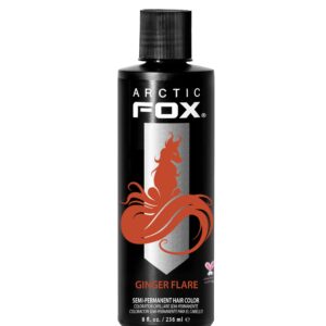 ARCTIC FOX Vegan and Cruelty-Free Semi-Permanent Hair Color Dye (8 Fl Oz, GINGER FLARE)