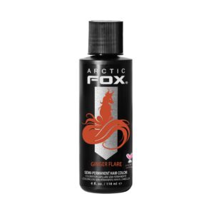 ARCTIC FOX Vegan and Cruelty-Free Semi-Permanent Hair Color Dye (4 Fl Oz, GINGER FLARE)