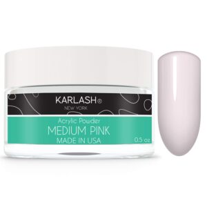 Karlash Professional Acrylic Powder 0.5 oz (Medium Pink 0.5 oz)