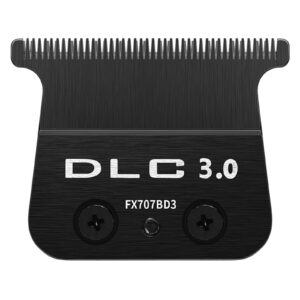 DLC 3.0 Replacement Blades for All FX787 & FX726 Trimmers, GOTTOG Zero-Gapped Replacement Blades Compatible with Barberology Trimmer Blades (FX707BD3) – Black