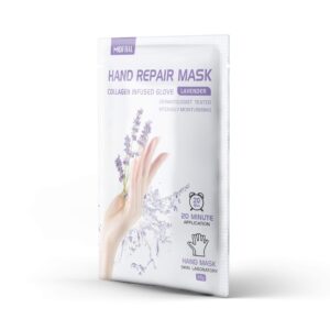 Hand Moisturizing Mask-3Pairs>Hand Spa Treatment Glove Mask Repairing Damaged> Dry Hands And Cracked Rough Skin>and Make Your Hand Baby Soft & Get Smooth Whitening Silky Skin(Lavender Scented)