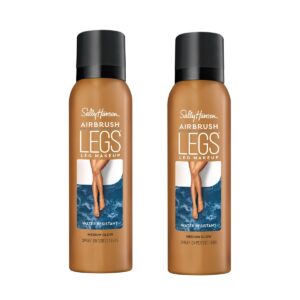 Sally Hansen Airbrush Legs, Leg Spray-On Makeup, Medium Glow 4.4 Oz, Pack of 2