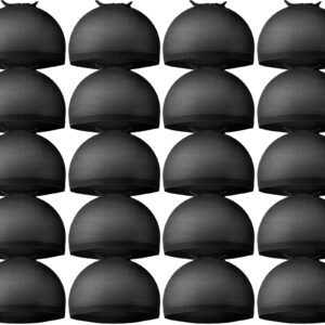 Teenitor Wig Cap,Black Wig Cap 20 Pieces Wig Caps, Black Stocking Caps, Stretchy Nylon Wig Stocking Caps for Women