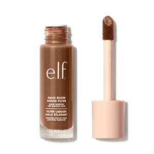 e.l.f. Halo Glow Liquid Filter, Complexion Booster For A Glowing, Soft-Focus Look, Infused With Hyaluronic Acid, Vegan & Cruelty-Free, 7 Deep/Rich