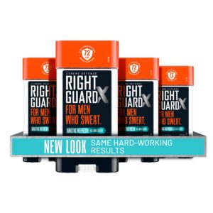 Right Guard Xtreme Defense Antiperspirant & Deodorant Gel | 5-in-1 Protection For Men | Blocks Sweat 2X Longer | 72-Hour Odor Control | Arctic Refresh Scent, 4 oz. (4 count)