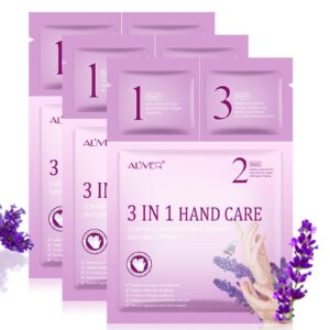 IFUDOIT Hand Mask Treatment Kit>with Moisturising Gloves>Clean Pores Gel>Hand Cream>Infused Collagen>Serum>Vitamins>Natural Plant Extracts> Moisturizing and Anti-aging>for Dry Hands Rough Damage Skin