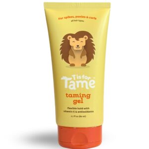 T is for Tame Tame Taming Gel – Boys & Girls Baby Hair Styling Gel for Frizz Control, Flyaways – Natural Toddler, Kids Hair Tamer, Flexible Hold, 2.7fl oz, 1 Pack