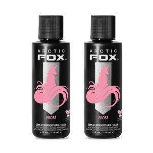 ARCTIC FOX Vegan and Cruelty-Free Semi-Permanent Hair Color Dye – FROSE 4 Fl Oz (Pack of 2)