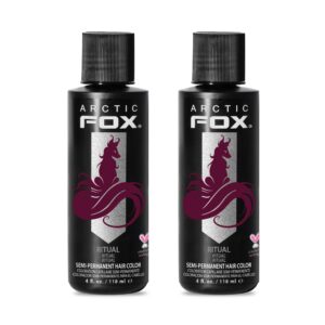 ARCTIC FOX Vegan and Cruelty-Free Semi-Permanent Hair Color Dye – RITUAL 4 Fl Oz (Pack of 2)