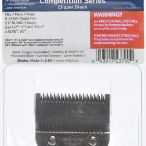 Wahl Professional Competition Series 0A Modified Clipper Blade – 2379-100 – Fits 5 Star Rapid Fire, Sterling Stinger, Oster 76 and Titan, and Andis BG Clippers.