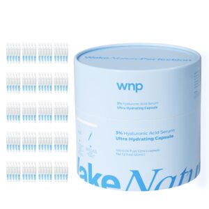 WNP Ultra Hydrating Serum 3% Hyaluronic Acid Smoother Skin|Pre-Makeup Skincare|Anti-Aging serum for face Single-Use Vials Skincare|for Sensitive Skin|4D Hyaluronic Acid (120ml)