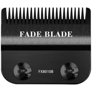 FX8010B Replacement Fade Blade Fits for BaBylissPRO FX870, FX890, FX825, FX673 Models, Graphite Replacement Blade Compatible with Babyliss Clipper Blades, Black
