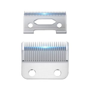 Roziapro Replacement Blade for Hair Clipper Detachable Trimmer Blades Wide Senior Clipper Blades Adjustable Hair Fade Blades 2-Hole Profession Barber Clippers Replacement Blade Set