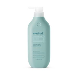 Method Body Lotion, Coco Twist, Coconut Milk, Avocado + Macadamia Oil notes, 14 oz, 24 Hours of Moisture, 14 oz